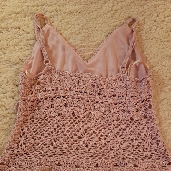 Vintage , retro, Beautifully delicate knit/ crochet tank top - Picture 2 of 4